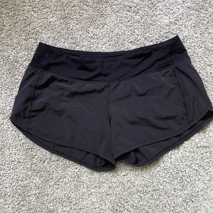 Lululemon running shorts; size 8.